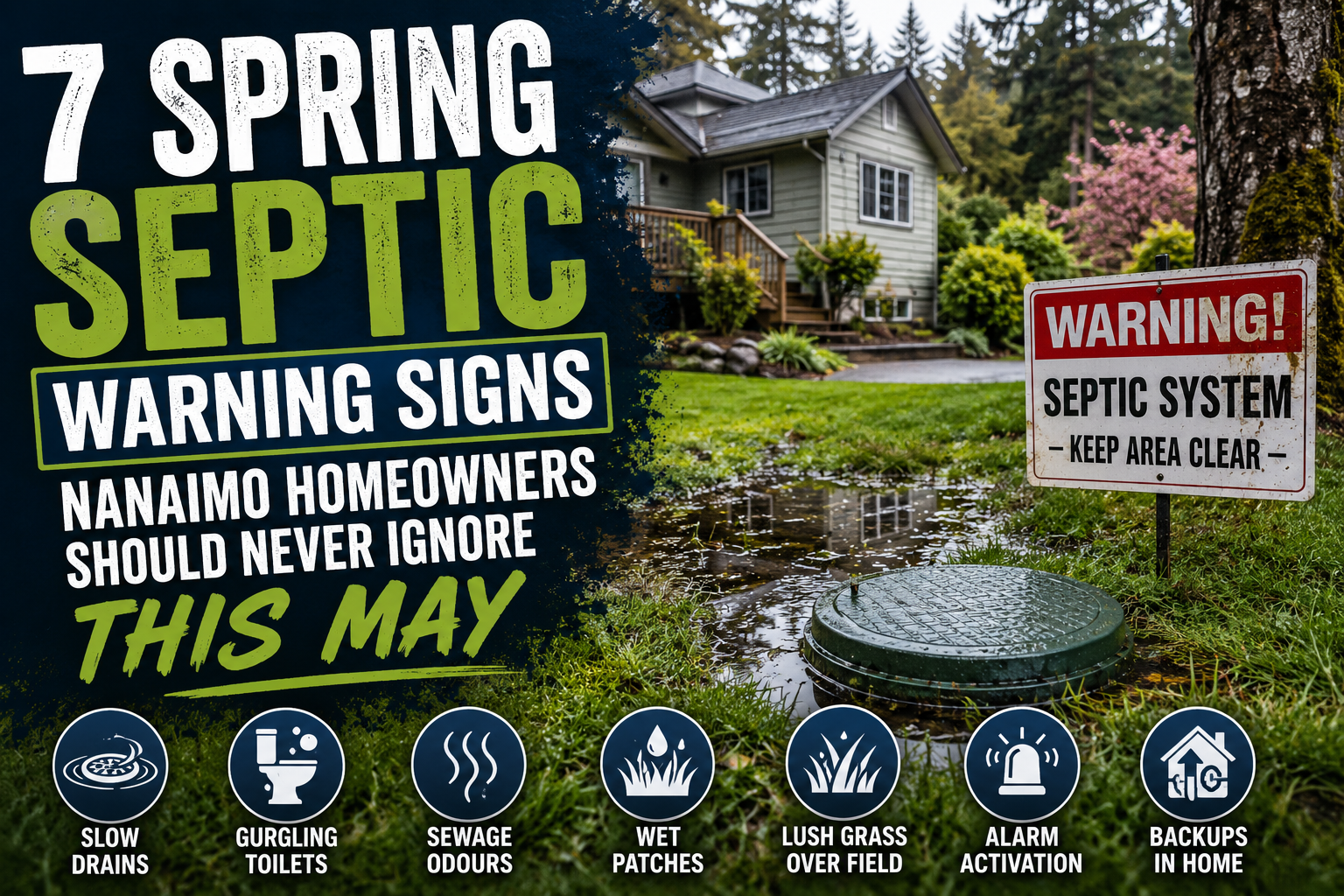 7 Spring Septic Warning Signs Nanaimo Homeowners Should Never Ignore This May